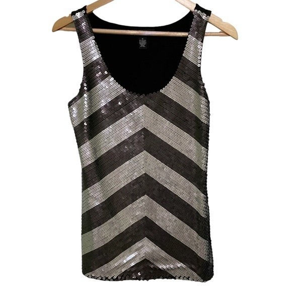 INC International Concepts Sleeveless Sequin Top - Picture 1 of 5